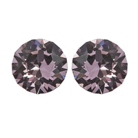 Light Amethyst Crystal by Swarovski Set of 2 (Rnd 5.3 mm) 0.80 ctw Loose Gemstone