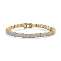 Luxuriant Lab Grown Diamond G-H SI 4.50 ctw Tennis Bracelet in 18K Vermeil Yellow Gold Over Sterling Silver (7.25 In) - Sticky add to cart bar