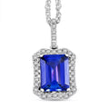 Certified & Appraised Rhapsody AAAA Tanzanite and E-F VS Diamond 2.90 ctw Pendant Necklace (18 Inches) in 950 Platinum - Sticky add to cart bar