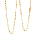 14K Yellow Gold 2.7mm Paper Clip Chain Necklace 24 Inches 4.43 Grams - Sticky add to cart bar