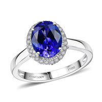 Certified & Appraised Rhapsody 950 Platinum AAAA Tanzanite, Diamond (E-F, VS) Ring (5.72 g) (Del. in 10-15 Days) 3.21 ctw