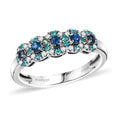Certified & Appraised Rhapsody 950 Platinum AAAA Narsipatnam Alexandrite, Paraiba Tourmaline and Diamond (E-F, VS2) Ring (Size 10.0) (Del. in 10-12 Days) 0.65 ctw - Sticky add to cart bar