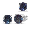 10K White Gold AAA Luxuriant Lab Grown Alexandrite Solitaire Stud Earrings 2.48 ctw - Sticky add to cart bar