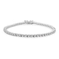 Luxuriant Lab Grown Diamond G-H SI 4.00 ctw Bracelet in Rhodium Over Sterling Silver (8.00 In) - Sticky add to cart bar
