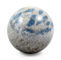 Quartz Blue Sphere -L Approx 2267ctw with Free Wood Stand 4"