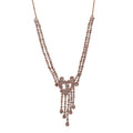 D'Joy Natural Champagne Diamond 3.00 ctw Butterfly Necklace in 18K Vermeil Rose Gold Over Sterling Silver 18 Inches - Sticky add to cart bar