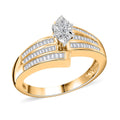Diamond G-H I3 0.50 ctw Ring in 10K Yellow Gold (Size 7.0) - Sticky add to cart bar