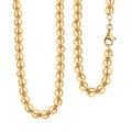 Golden Grace Beads Chain Necklace in 10K Yellow Gold 18 Inches 21 Grams - Sticky add to cart bar
