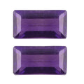 African Amethyst Set of 2 (Bgt 6x3 mm) 0.61 ctw Loose Gemstone - Sticky add to cart bar