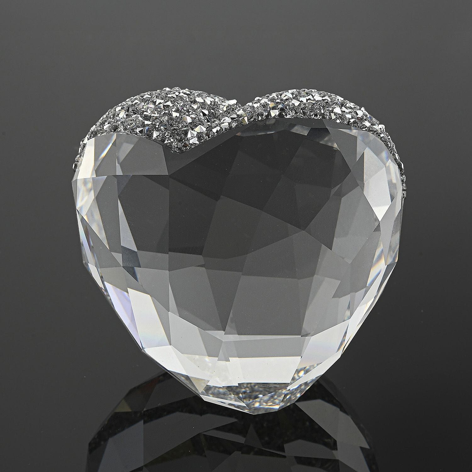 CLOSEOUT Swarovski Love Heart Clear Swarovski Crystal, Large Heart Figurine - Ships in 10-15 Business Days