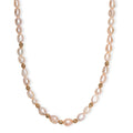 Peach Freshwater Pearl Golden Shoreline Necklace in 18K Vermeil Yellow Gold Over Sterling Silver 18-20 Inches - Sticky add to cart bar