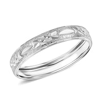 950 Platinum Diamond-cut Band Ring (Size 10.0) (3.50 g)