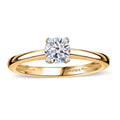 Luxuriant Lab Grown Diamond E-F VS 0.50 ctw Solitaire Ring in 18K Vermeil Yellow Gold Over Sterling Silver (Size 9.5) - Sticky add to cart bar