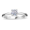 Luxuriant Lab Grown Diamond E-F VS 0.50 ctw Solitaire Ring in Rhodium Over Sterling Silver (Size 8.5) - Sticky add to cart bar