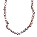 White Freshwater Pearl and Morro Redondo Pink Tourmaline 18 Ctw Necklace 18 Inches in 18K Vermeil Rose Gold Over Sterling Silver - Sticky add to cart bar