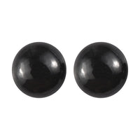 Black Tourmaline Set of 2 (Rnd 6 mm) 1.85 ctw Loose Gemstone