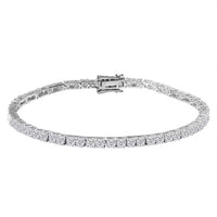 Luxuriant Lab Grown Diamond E-F VS 10.00 ctw Tennis Bracelet in 14K White Gold (6.50 In)