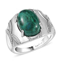 Ever True Chrysocolla 7.70 ctw Ring in Platinum Bond (Size 10.0) - Sticky add to cart bar