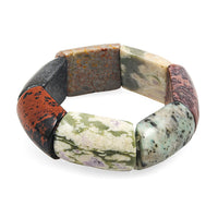 Large Section Multi-Stone 410.25 ctw Stretch Bracelet (6-7In)