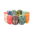 Multi Gemstone 380.55 ctw Cushion Stretch Bracelet - Sticky add to cart bar
