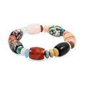 Multi-Stone 174.45 ctw Barrel/Rondell Stretch Bracelet (6-7In) - Sticky add to cart bar