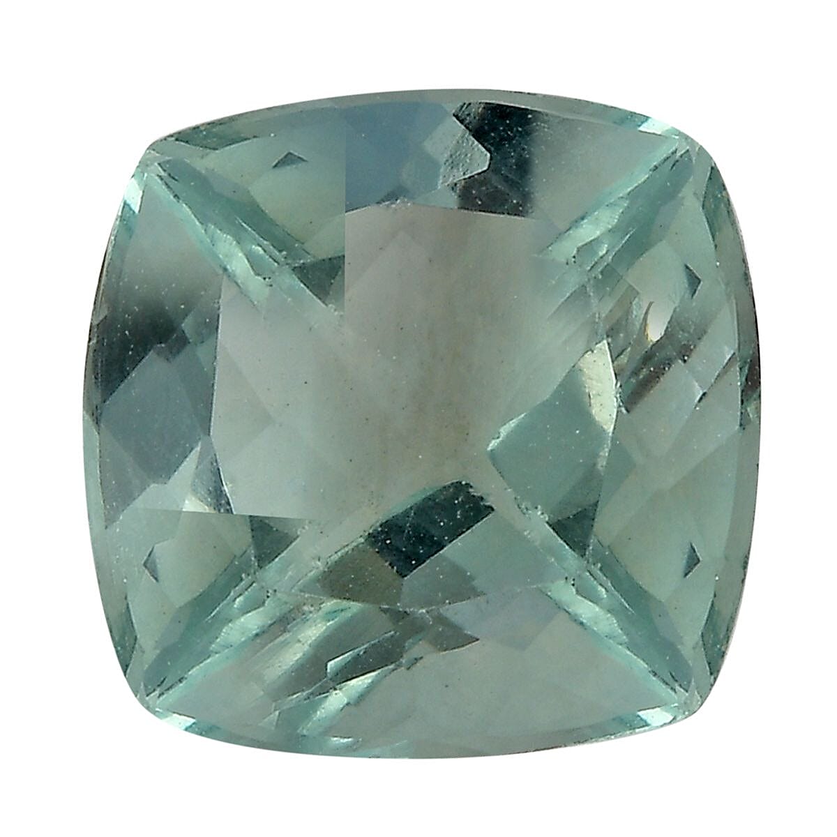 Green Fluorite (Cush 8x8 mm) 2.14 ctw Loose Gemstone