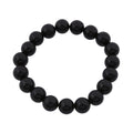 Black Obsidian 131.00 ctw Beaded Stretch Bracelet - Sticky add to cart bar