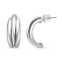 Hoop Earrings in 999 Platinum 3.66 Grams