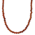 D'Joy AAA Ratnapura Hessonite Garnet Beaded 100.00 ctw Necklace 18-20 Inches in 18K Vermeil Yellow Gold Over Sterling Silver - Sticky add to cart bar