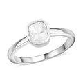 Lab Grown Polki Diamond 0.25 ctw Ring in Sterling Silver (Size 10.0) - Sticky add to cart bar