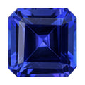 Certified and Appraised AAAA Asscher Cut Tanzanite (Sqr Free Size) with Free Book 7.00 ctw - Sticky add to cart bar