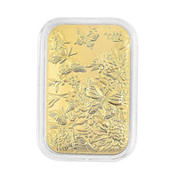 24K Yellow Gold Butterfly Emboss Sheet 10mg