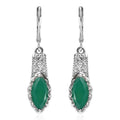 EverTrue Green Onyx 3.70 ctw Lever Back Earrings in Stainless Steel - Sticky add to cart bar