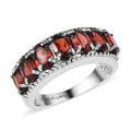EverTrue Mozambique Garnet Ring in Stainless Steel (Size 10.0) 3.50 ctw - Sticky add to cart bar