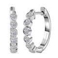 10K White Gold Luxuriant Lab Grown Diamond (E-F, VS) Hoop Earrings 0.50 ctw - Sticky add to cart bar