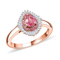D'Joy Mahenge Spinel and Multi Gemstone Ring in 18K Vermeil RG Over Sterling Silver