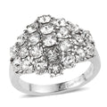 J Francis Embellished with Crystal by Swarovski Clustered Grace Ring in Stainless Steel - Sticky add to cart bar