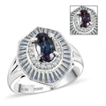 Chairman Vault Collection Certified & Appraised 900 Platinum AAAA Brazilian Alexandrite, Diamond (E-F, VS) (1.00 cts) Ring (Size 5.25) (8.60 g) 1.96 ctw - Sticky add to cart bar