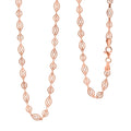 Italian Arte Chain Necklace in 14K Rose Gold Over Sterling Silver 4.62 Grams 20 Inches - Sticky add to cart bar