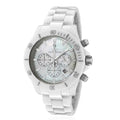 Closeout Toywatch Mother of Pearl Black Ceramic Chronograph 41mm Watch - Sticky add to cart bar