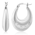 D'Joy Sterling Silver Hoop Earrings (7.3 g) - Sticky add to cart bar