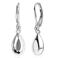 D'Joy Platinum Over Sterling Silver Falling Raindrop Earrings 5 Grams