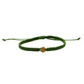 24K Yellow Gold Daisy Floral Thread Adjustable Bracelet (0.11 g) - Sticky add to cart bar