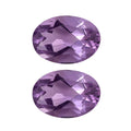 Bolivian Amethyst Set of 2 (Ovl 7x5 mm) 1.20 ctw Loose Gemstone - Sticky add to cart bar