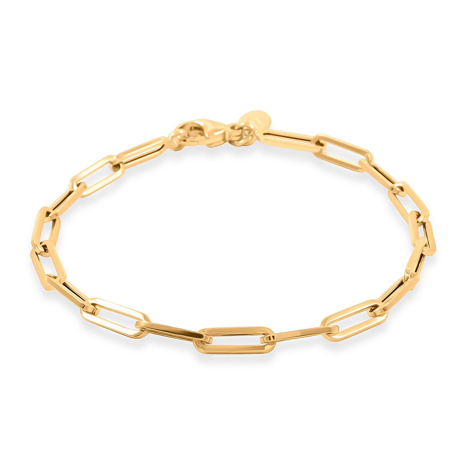 5.5mm Paper Clip Chain Bracelet in 10K Yellow Gold (8.00 In) 6.20 Grams