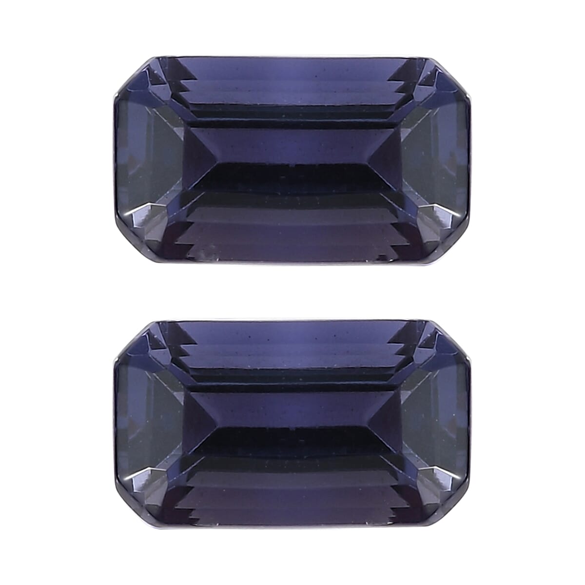 AA Catalina Iolite Set of 2 (Oct 5x3 mm) 0.48 ctw Loose Gemstone