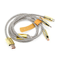 3 IN 1 Crystal Charging Cable with Strap Holder - Silver - Sticky add to cart bar