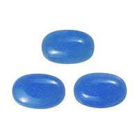 AAA Dyed Light Blue Color Jade Set of 3 (Ovl 6x4 mm) 1.61 ctw
