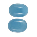AA Dyed Light Blue Color Jade Set of 2 (Ovl 7x5 mm) 2.08 ctw Loose Gemstone - Sticky add to cart bar