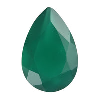 AA Green Onyx (Pear 9x6 mm) 1.06 ctw Loose Gemstone